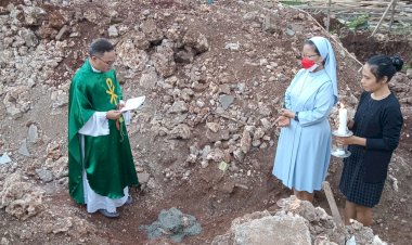 Peletakan Batu Pertama Pembangunan Kantor JPIC Kupang dan Aula Serba Guna