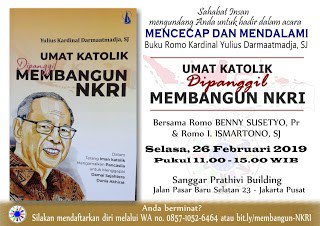 Mencecap Dan Mendalami Buku Romo Kardinal Yulius Darmaatdmadja, SJ