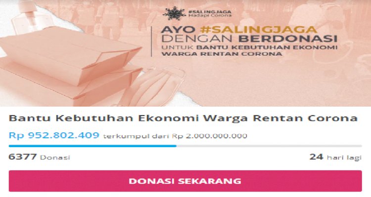 Bantu Ekonomi Warga Rentan Corona