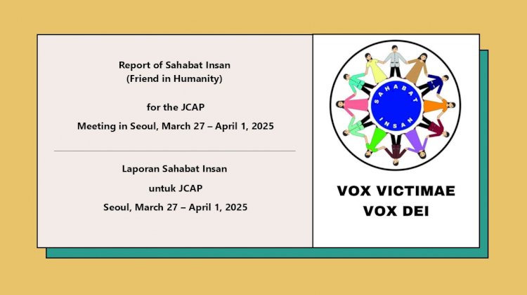 Report of Sahabat Insan  (Friend in Humanity)