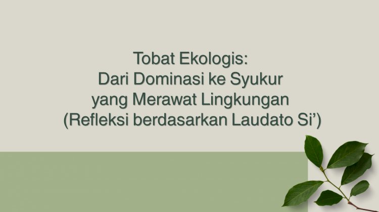 Tobat Ekologis