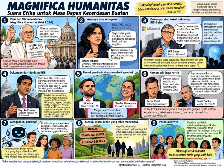 MAGNIFICA HUMANITAS: KETIKA DUNIA KECERDASAN BUATAN MULAI MENDENGARKAN SUARA ETIKA