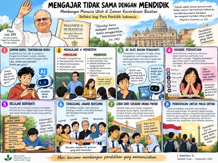 MENGAJAR TIDAK SAMA DENGAN MENDIDIK